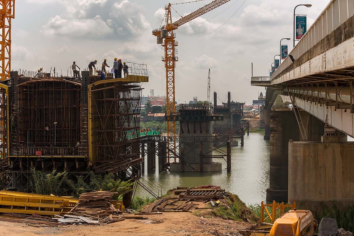 This bridge is the "lifeline" of Phnom Penh, therefore it has to be expanded.