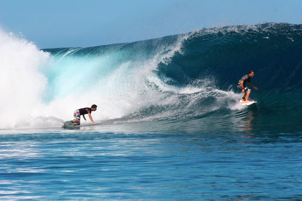 Teahupoo is also renowned for the consistent number of barrels it delivers. It is a rewarding location and is widely regarded as being on the 