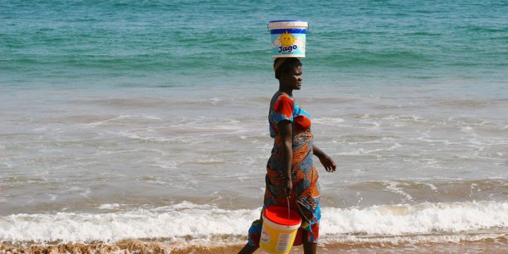 Walking Along Takoradi Shore In Ghana, Africa.  Traveling Photography Blog page by Nisa Maier and Ulli Maier