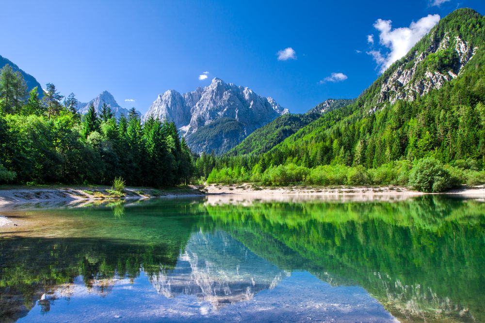 Picturesque valley in the Triglav National Park