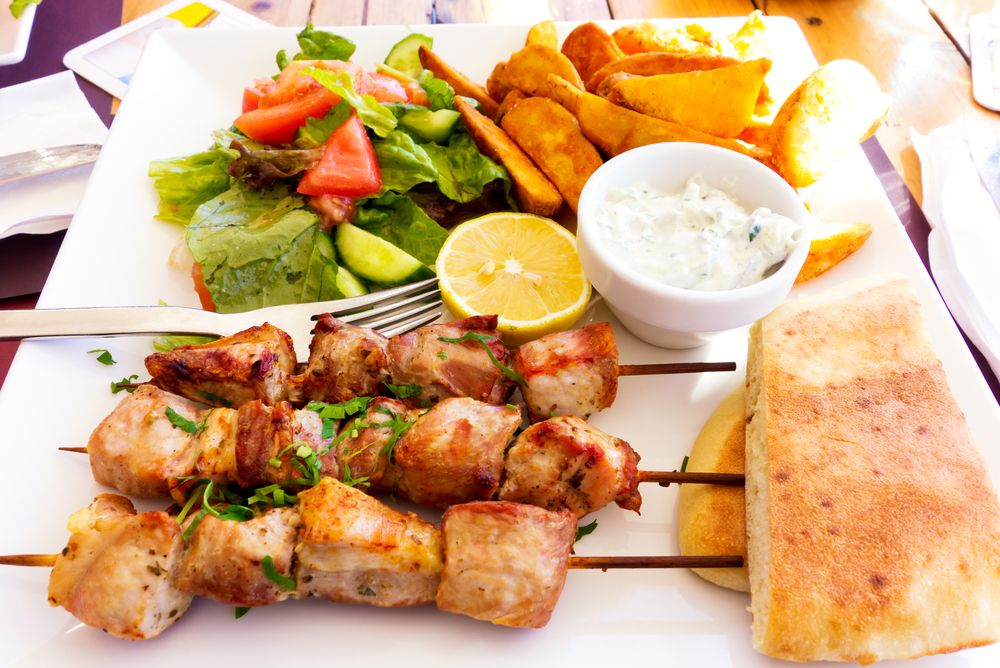 Cyprus kebabs souvlaki