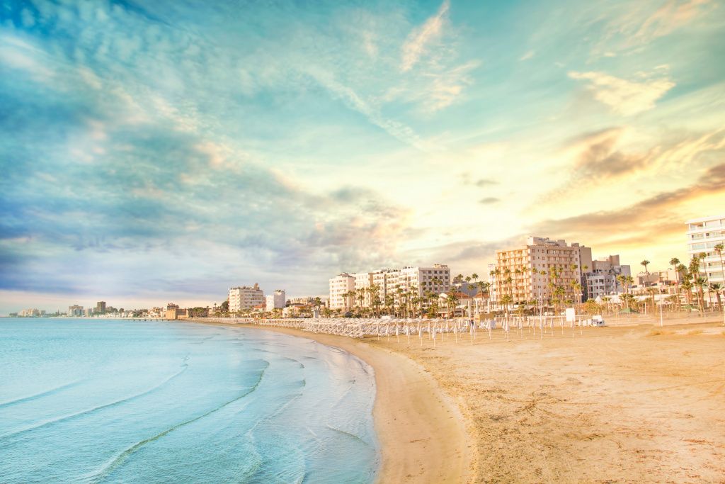 Finikudes - the beach with golden sand