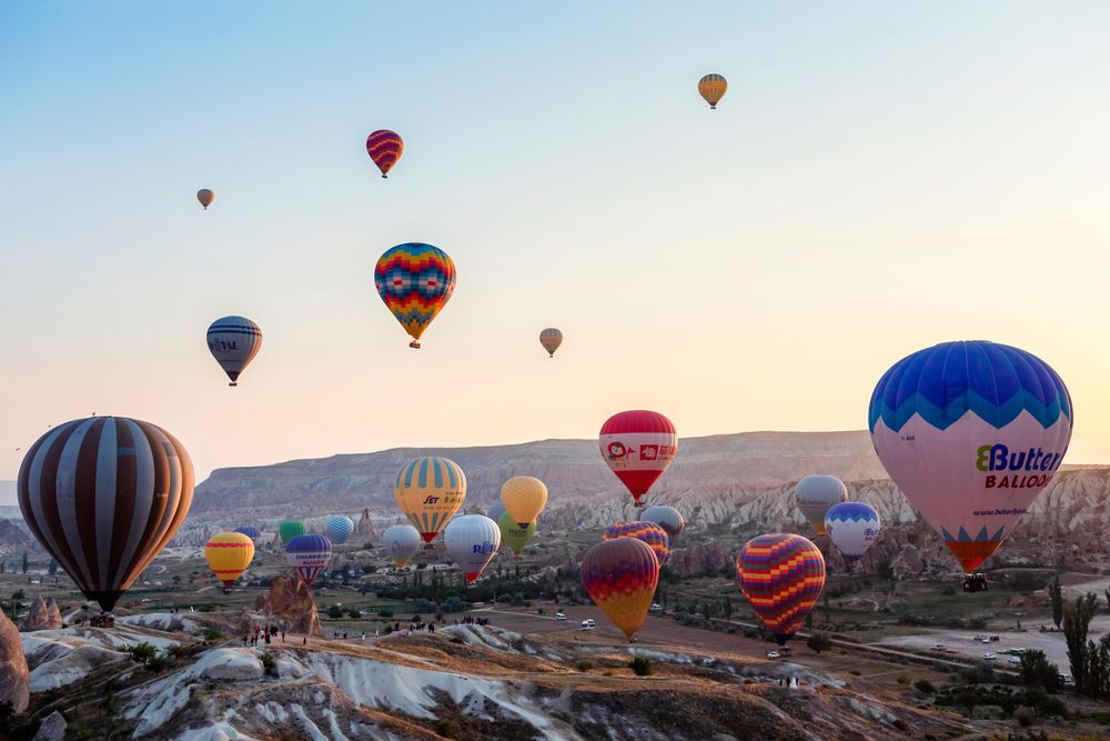 Hundreds of Balloons in the Skies of Cappadocia at Dawn